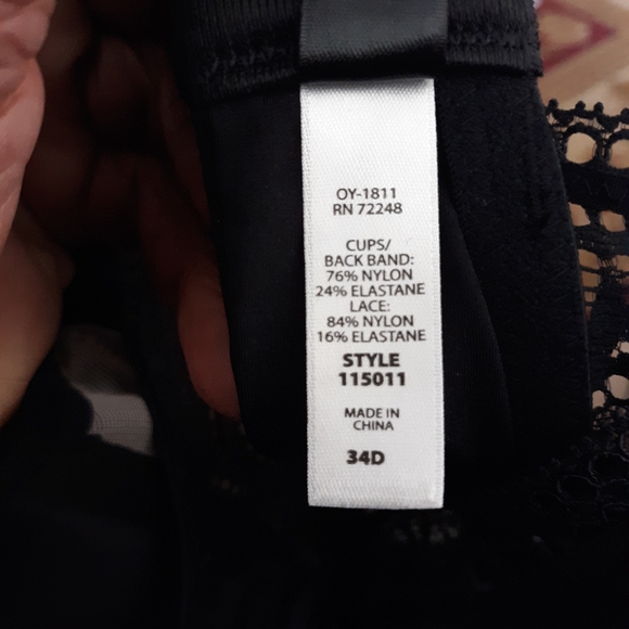 NWOT Paramour Carolina Lace Trim T-back Bra - Picture 7 of 7